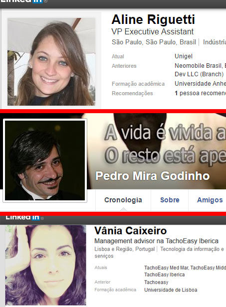 Perfil dos donos da empresa Absolut League Lda no Facebook e LinkedIn